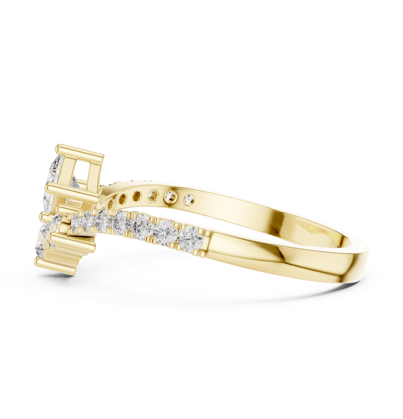 Ladies Ring HLR-44@7 - Yellow Gold - Image