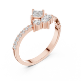 Ladies Ring HLR-44@7 - Rose Gold - Image