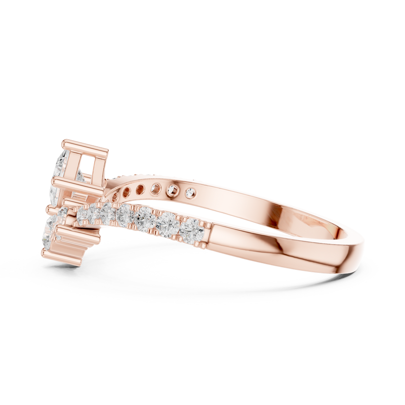 Ladies Ring HLR-44@7 - Rose Gold - Image
