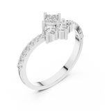 Ladies Ring HLR-44@7 - White Gold - Image