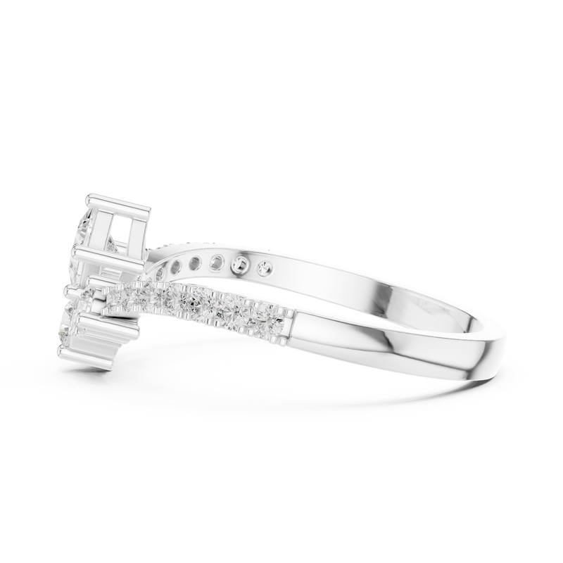 Ladies Ring HLR-44@7 - White Gold - Image