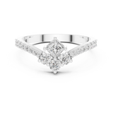 Ladies Ring HLR-44@7 - White Gold - Image