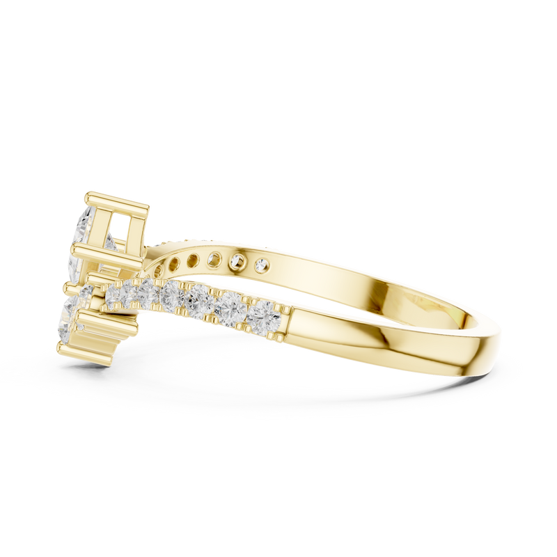 Ladies Ring HLR-44@7 - Yellow Gold - Image