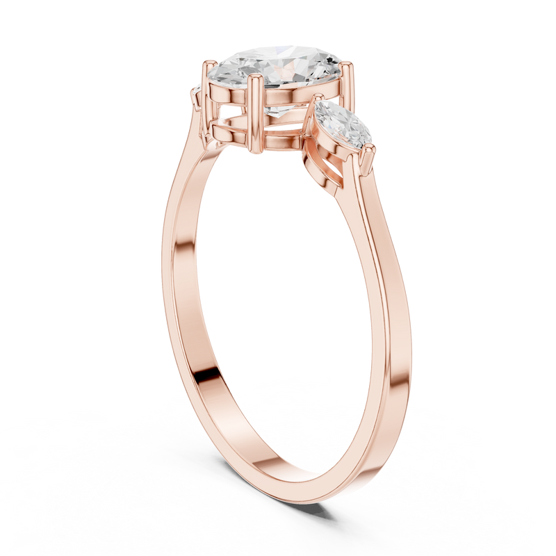 Ladies Ring HLR-45@7 - Rose Gold - Image