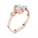 Ladies Ring HLR-45@7 - Rose Gold - Image