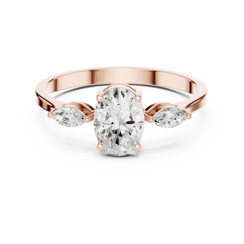 Ladies Ring HLR-45@7 - Rose Gold - Image