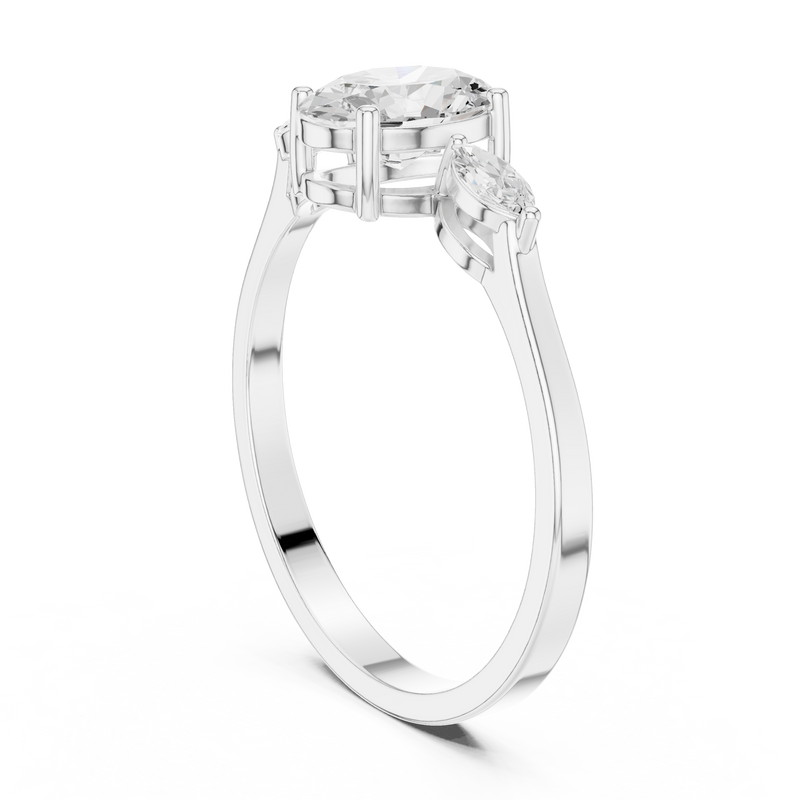 Ladies Ring HLR-45@7 - White Gold - Image