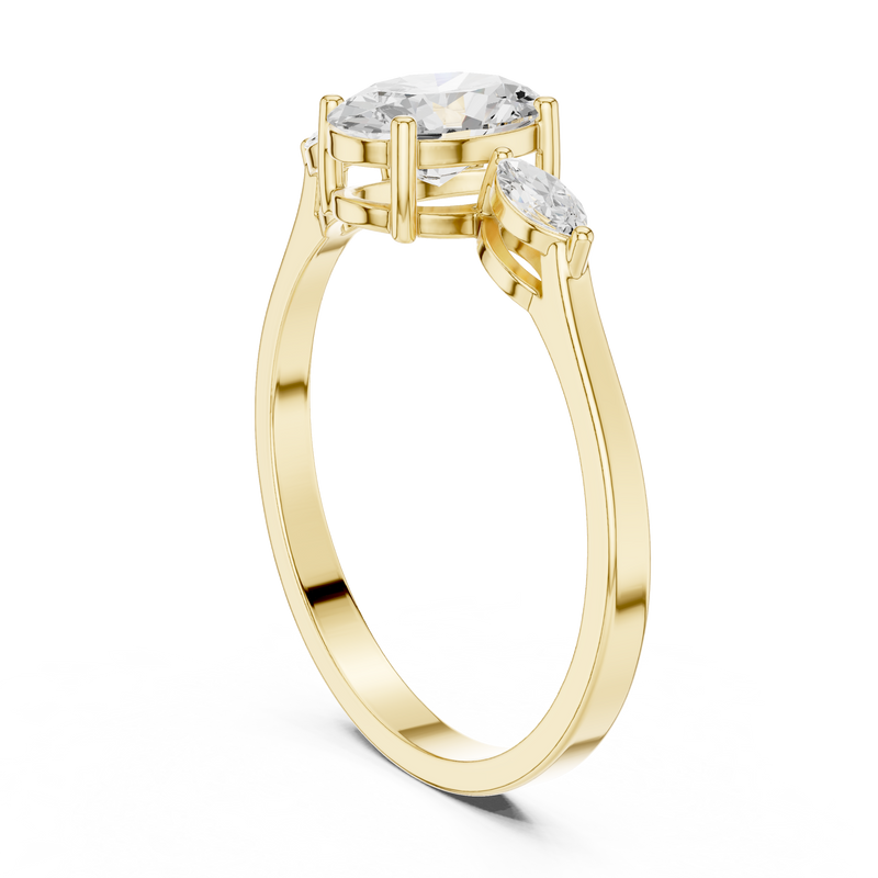 Ladies Ring HLR-45@7 - Yellow Gold - Image