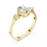 Ladies Ring HLR-45@7 - Yellow Gold - Image