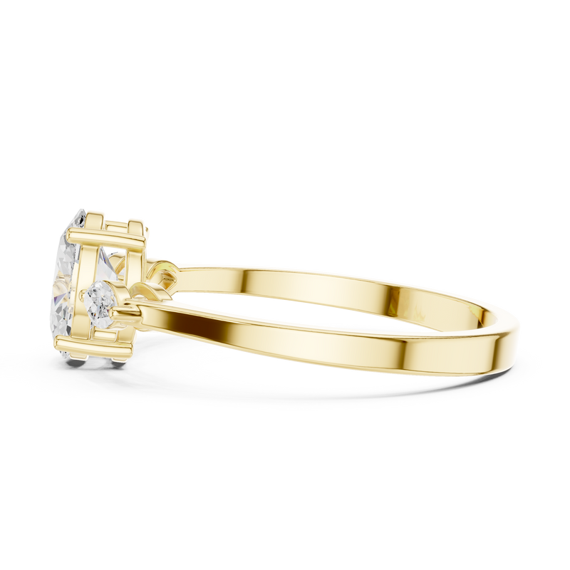 Ladies Ring HLR-45@7 - Yellow Gold - Image
