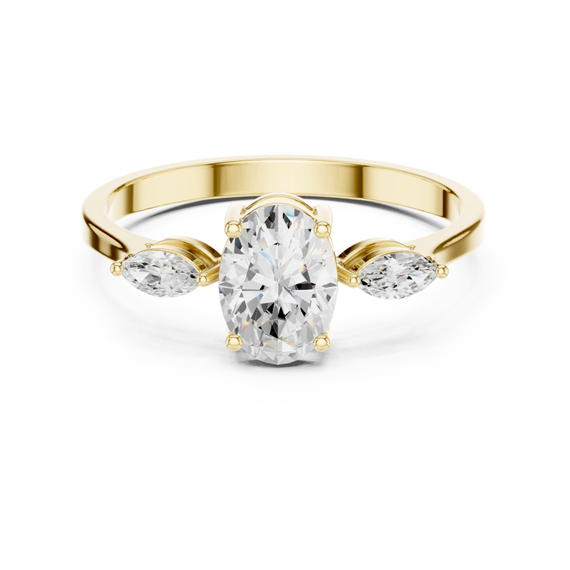 Ladies Ring HLR-45@7 - Yellow Gold - Image