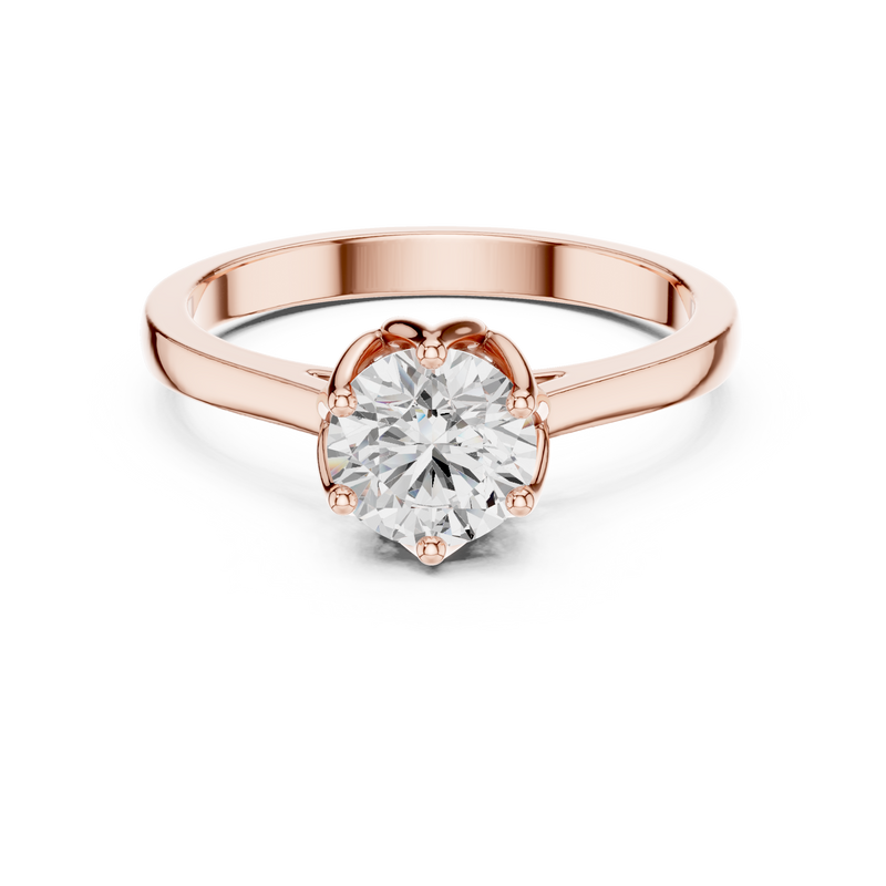 Ladies Ring HLR-46@7 - Rose Gold - Image
