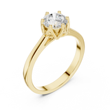 Ladies Ring HLR-46@7 - Yellow Gold - Image