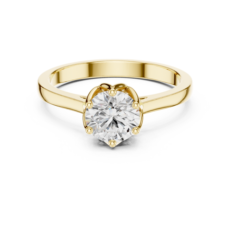 Ladies Ring HLR-46@7 - Yellow Gold - Image