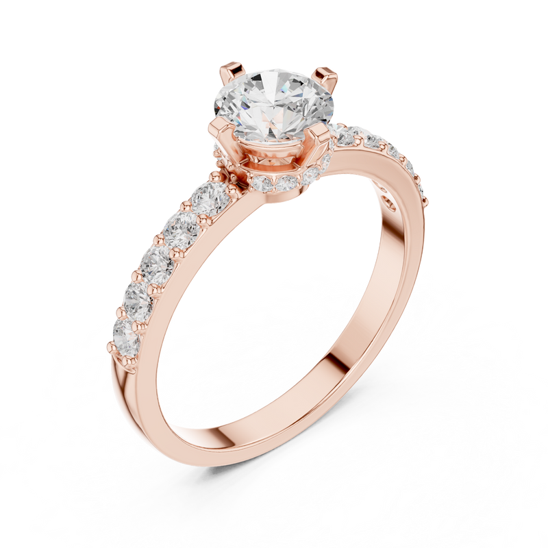 Ladies Ring HLR-47@7 - Rose Gold - Image