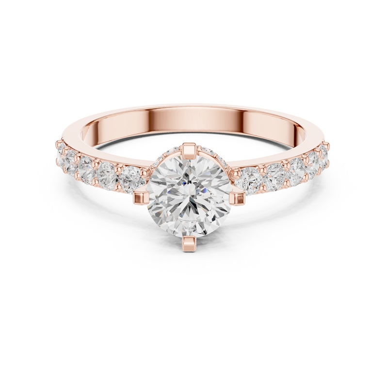 Ladies Ring HLR-47@7 - Rose Gold - Image
