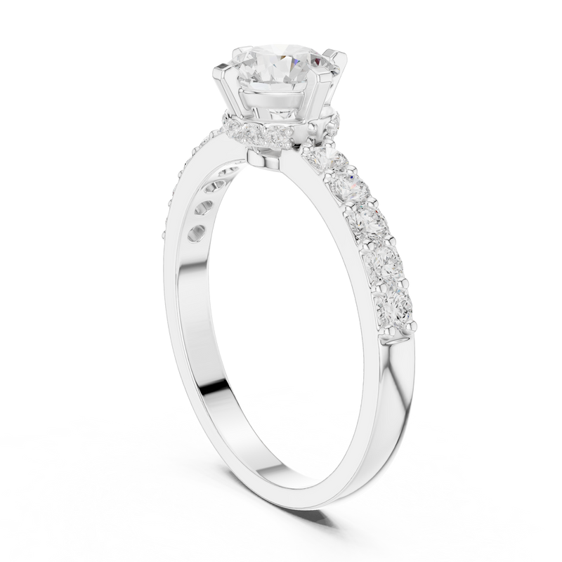 Ladies Ring HLR-47@7 - White Gold - Image