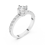 Ladies Ring HLR-47@7 - White Gold - Image