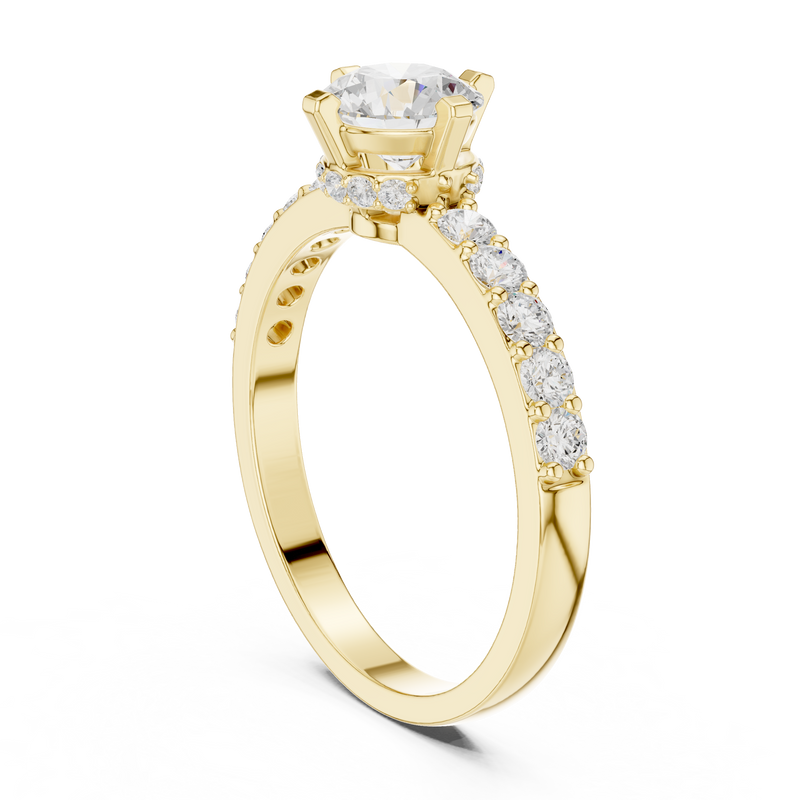 Ladies Ring HLR-47@7 - Yellow Gold - Image