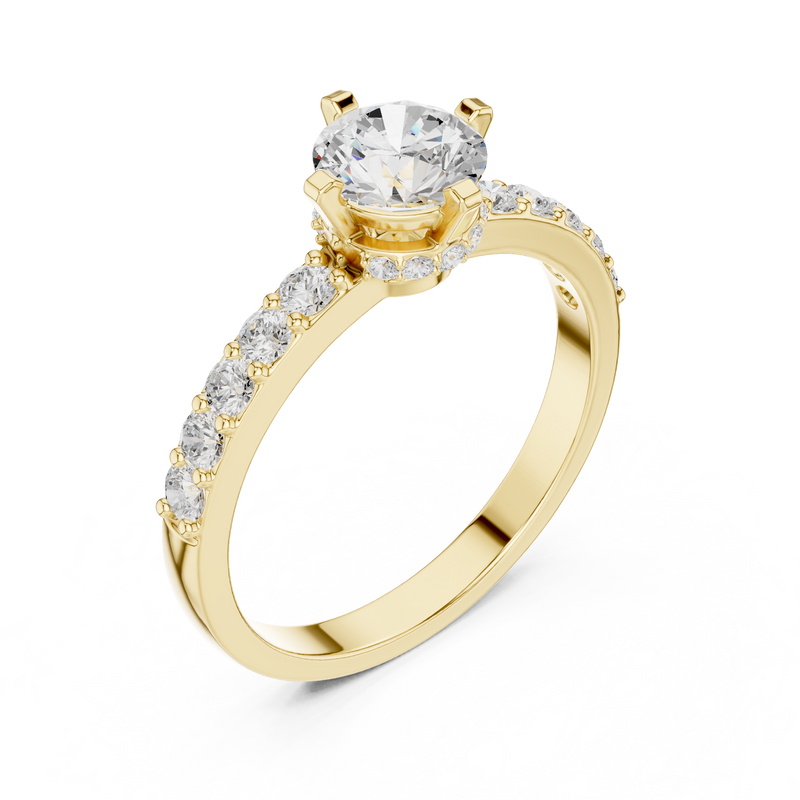 Ladies Ring HLR-47@7 - Yellow Gold - Image