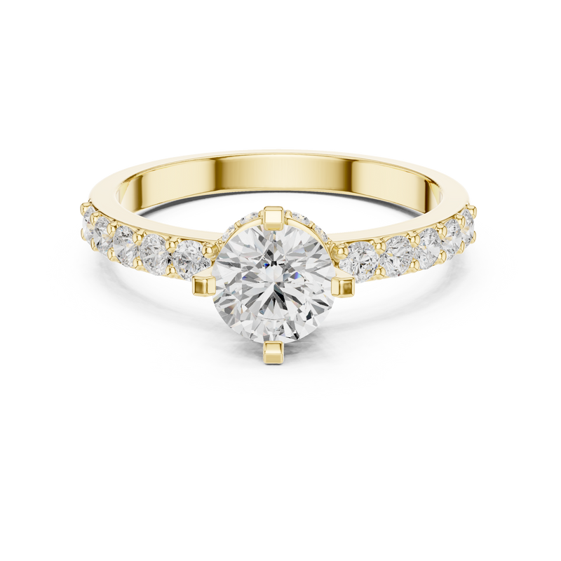 Ladies Ring HLR-47@7 - Yellow Gold - Image