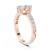 Ladies Ring HLR-48@7 - Rose Gold - Image