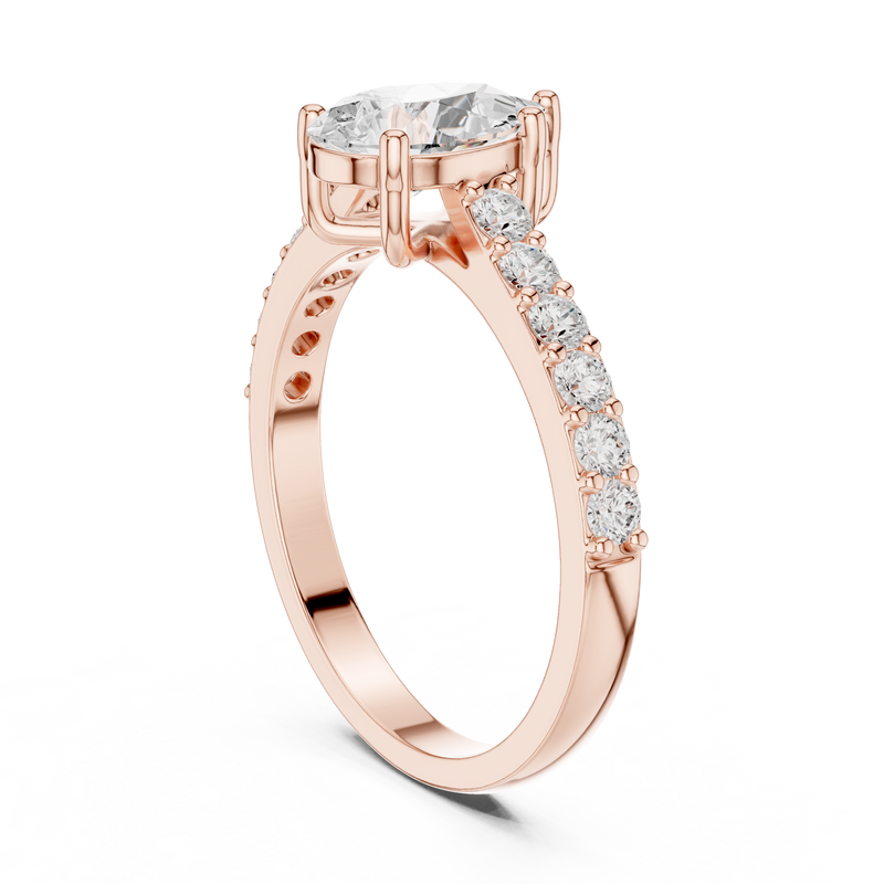Ladies Ring HLR-48@7 - Rose Gold - Image