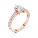 Ladies Ring HLR-48@7 - Rose Gold - Image