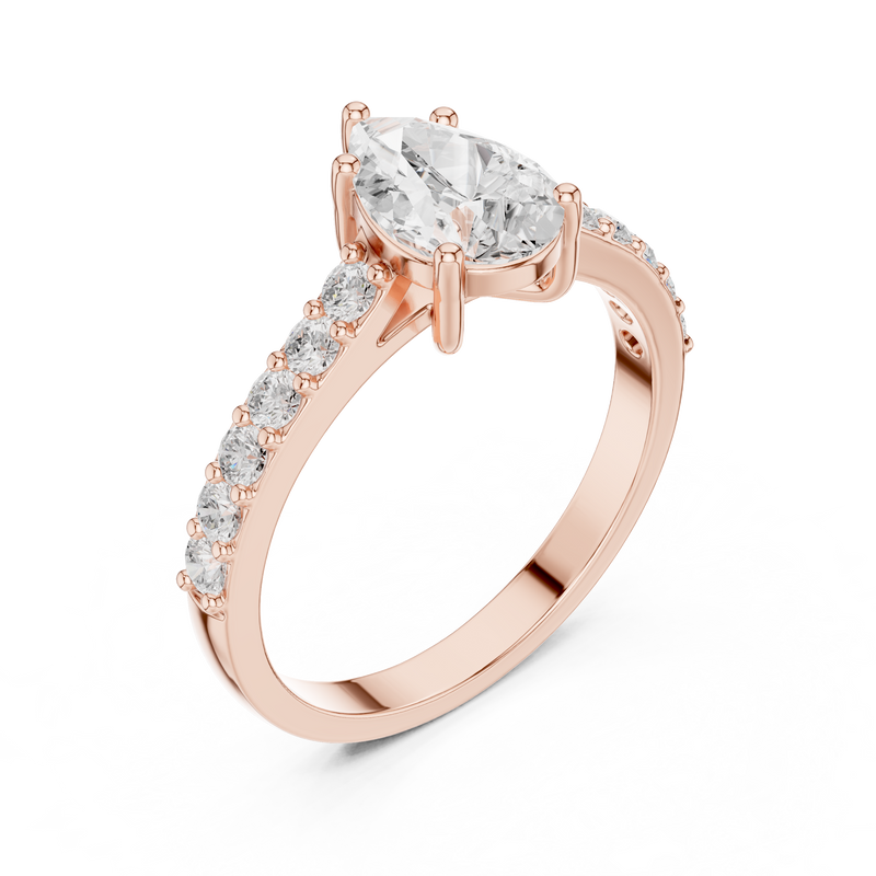 Ladies Ring HLR-48@7 - Rose Gold - Image