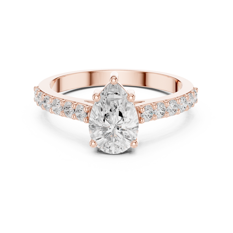 Ladies Ring HLR-48@7 - Rose Gold - Image