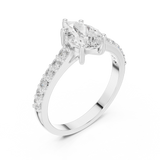 Ladies Ring HLR-48@7 - White Gold - Image