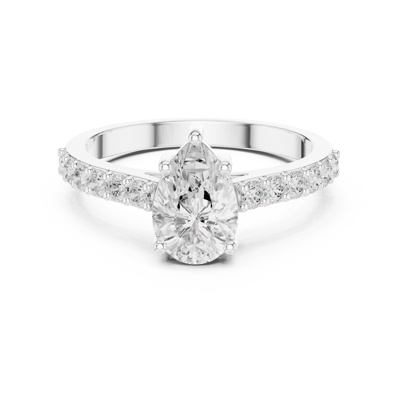 Ladies Ring HLR-48@7 - White Gold - Image