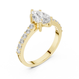Ladies Ring HLR-48@7 - Yellow Gold - Image