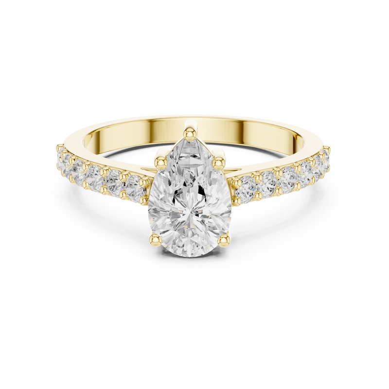 Ladies Ring HLR-48@7 - Yellow Gold - Image