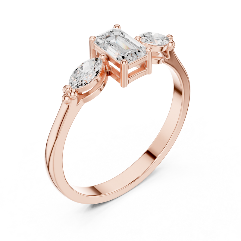 Ladies Ring HLR-68@7 - Rose Gold - Image