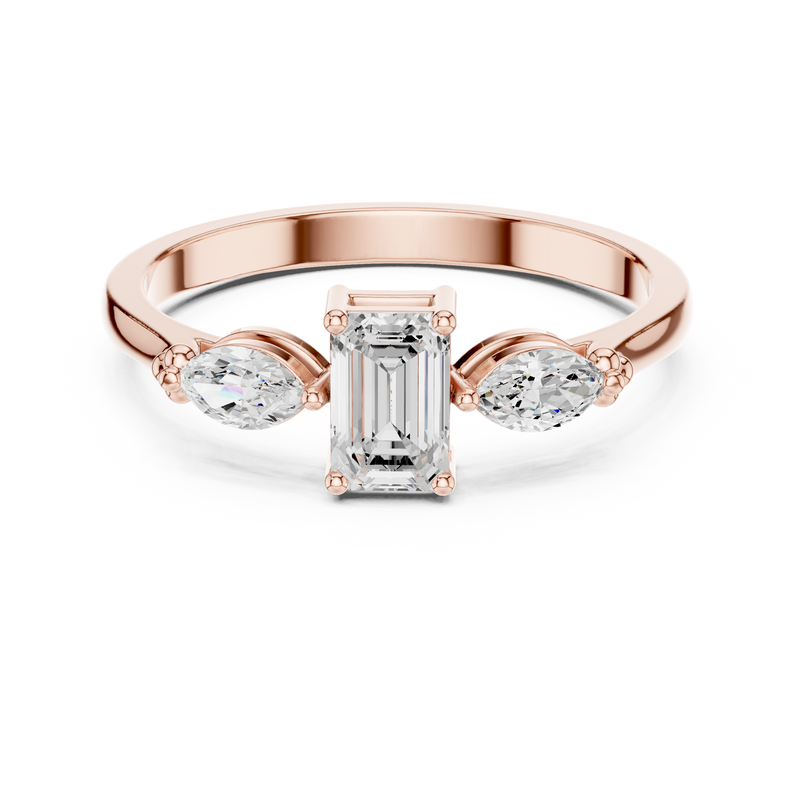 Ladies Ring HLR-68@7 - Rose Gold - Image