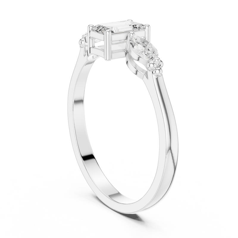 Ladies Ring HLR-68@7 - White Gold - Image