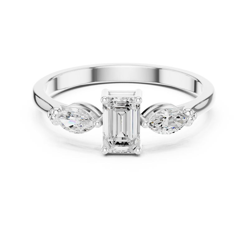 Ladies Ring HLR-68@7 - White Gold - Image