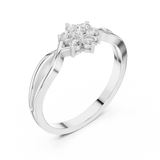 Ladies Ring HLR-72@7 - White Gold - Image