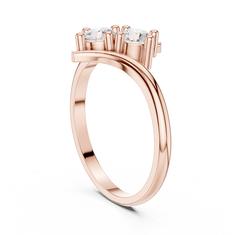 Ladies Ring HLR-74@7 - Rose Gold - Image