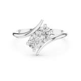 Ladies Ring HLR-74@7 - White Gold - Image