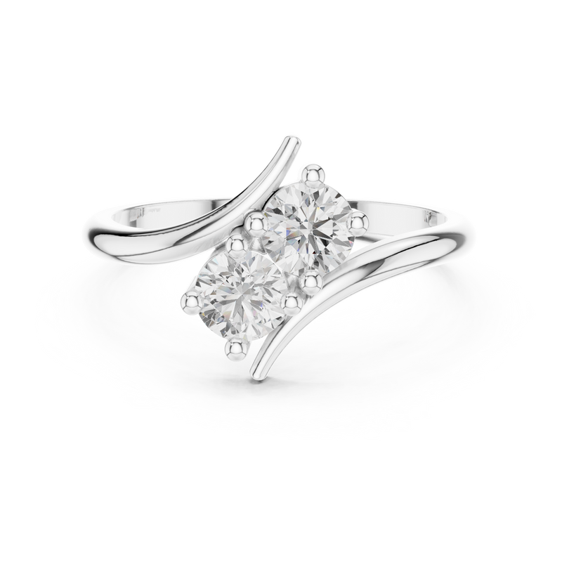 Ladies Ring HLR-74@7 - White Gold - Image