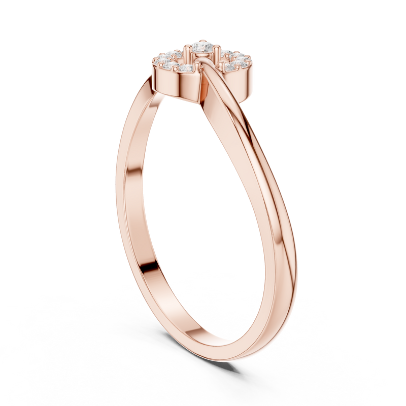 Ladies Ring HLR-78@7 - Rose Gold - Image