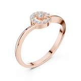 Ladies Ring HLR-78@7 - Rose Gold - Image