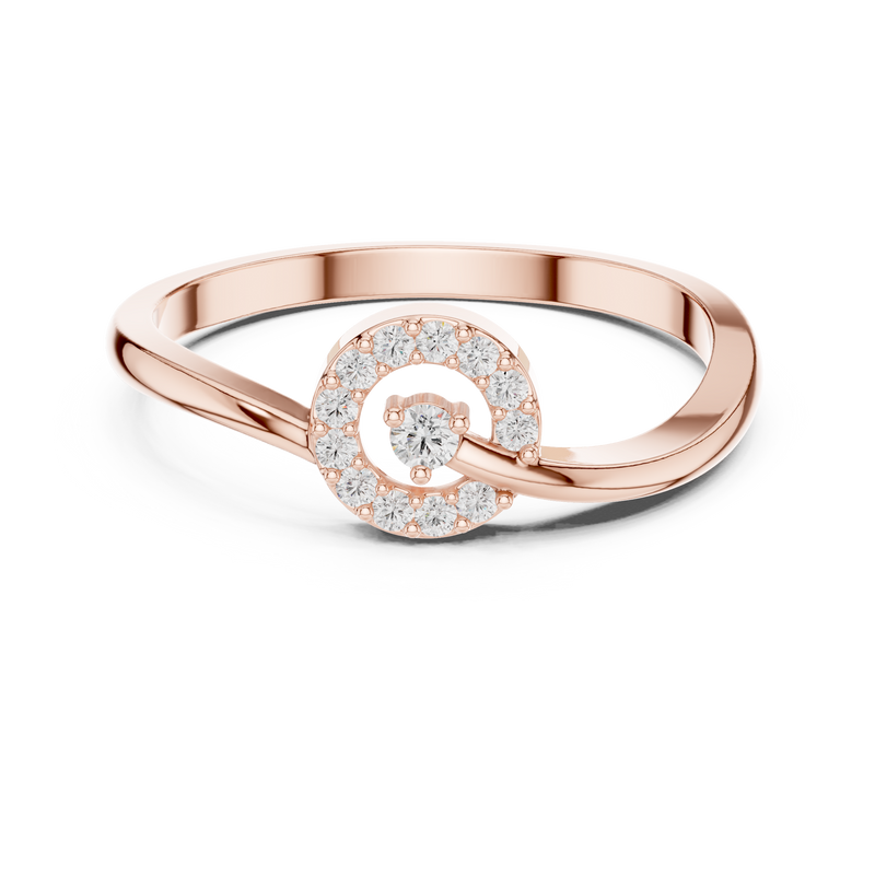 Ladies Ring HLR-78@7 - Rose Gold - Image