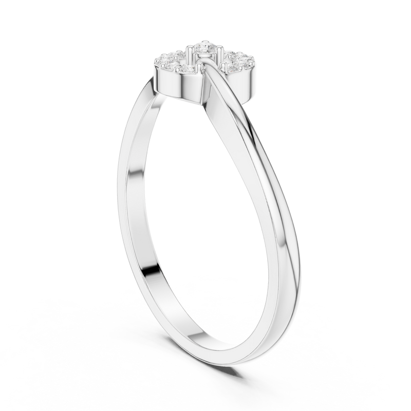 Ladies Ring HLR-78@7 - White Gold - Image