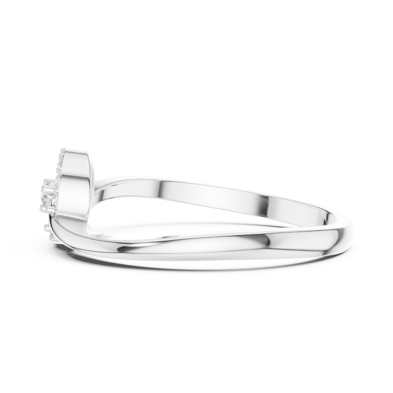 Ladies Ring HLR-78@7 - White Gold - Image