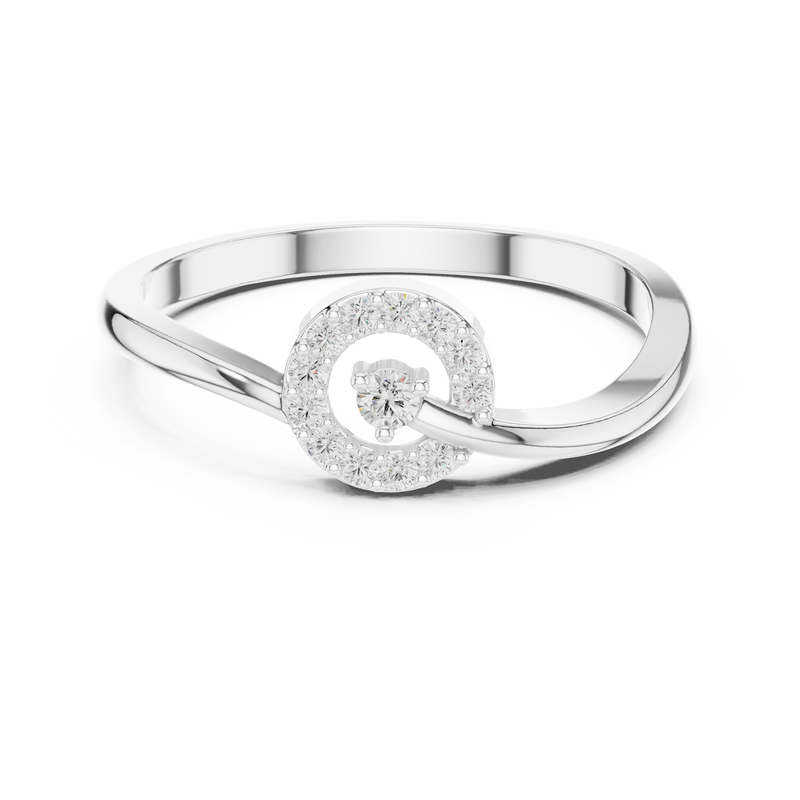Ladies Ring HLR-78@7 - White Gold - Image
