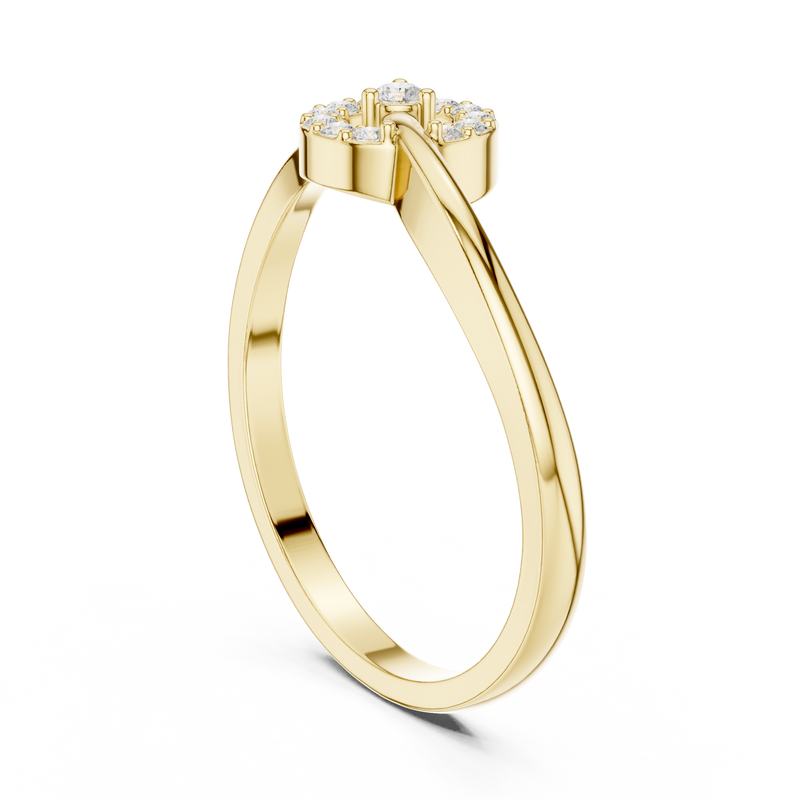 Ladies Ring HLR-78@7 - Yellow Gold - Image