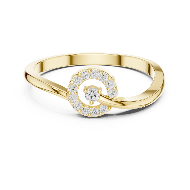 Ladies Ring HLR-78@7 - Yellow Gold - Image